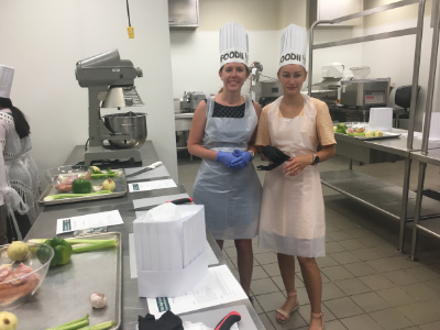 Two chefs in the kitchen.